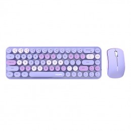 Wireless keyboard + mouse set MOFII Bean 2.4G (Purple)