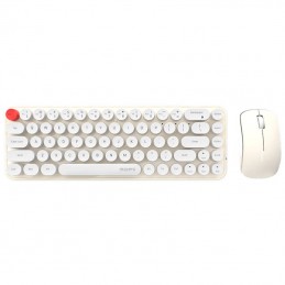 Wireless keyboard + mouse set MOFII Bean 2.4G (White-Beige)
