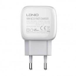 Wall charger LDNIO  A1306Q 18W +  USB-C cable