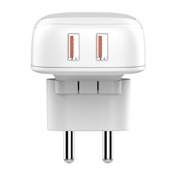 Wall charger  LDNIO A2512Q 2USB 18W + USB-C cable