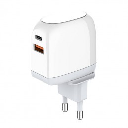 Wall charger  LDNIO A2522C USB, USB-C 30W + MicroUSB cable