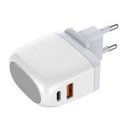 Wall charger  LDNIO A2522C USB, USB-C 30W + MicroUSB cable