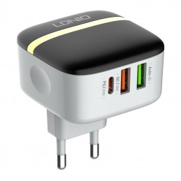 Wall charger LDNIO A3513Q 2USB, USB-C 32W + USB-C cable