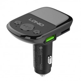 LDNIO Bluetooth C706Q, 2USB, AUX Transmiter FM + USB-C cable