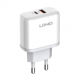 Wall charger LDNIO A2526C USB, USB-C 45W + USB-C - Lightning Cable