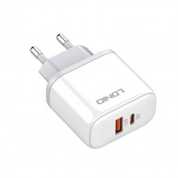 Wall charger LDNIO A2526C USB, USB-C 45W + USB-C - Lightning Cable