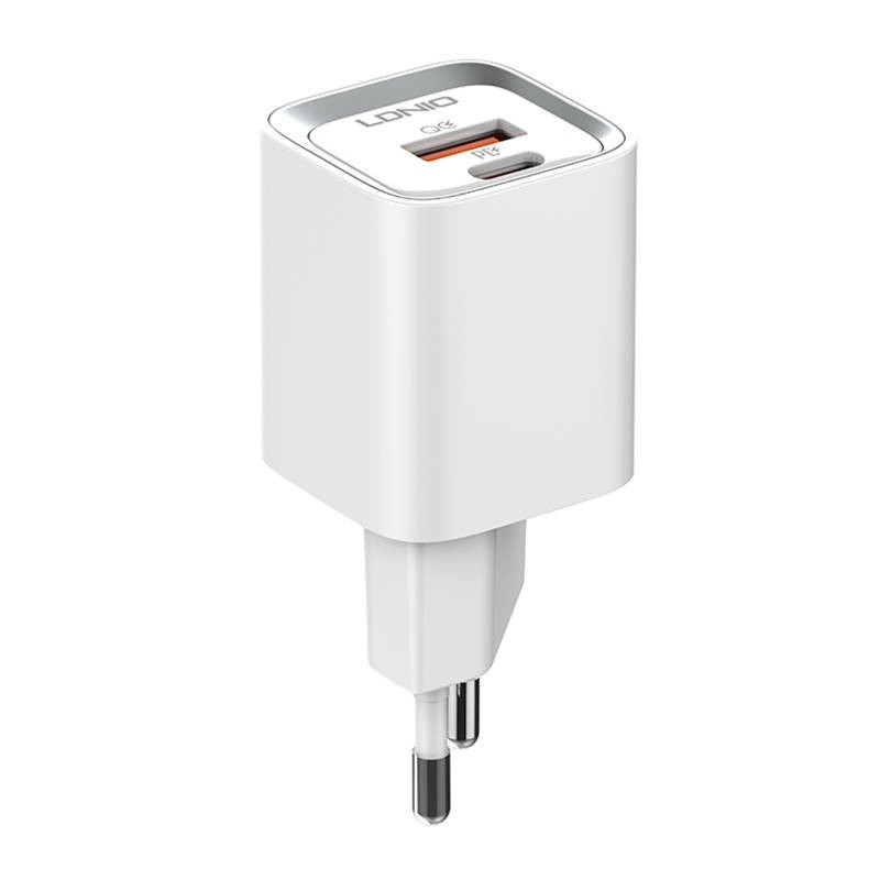 Wall charger LDNIO A2318C USB, USB-C 20W + microUSB Cable