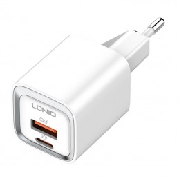 Wall charger LDNIO A2318C USB, USB-C 20W + microUSB Cable