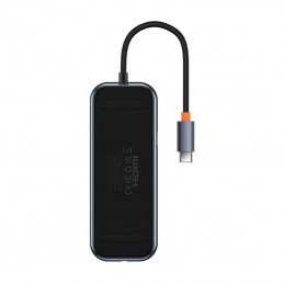 Baseus Hub Adapter 8w1 USB-C na HDMI + 2xUSB + PD + SD/TF + RJ45 (Dark Grey)