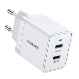 Wall Charger Choetech PD5006 2x USB-C, 40W (white)