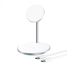 Wireless charger Choetech T581-F with stand (white)