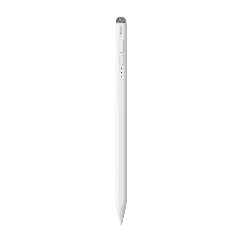 Smooth Writing Stylus with LED Indicators (Active+Passive) White