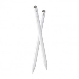 Smooth Writing Stylus with LED Indicators (Active+Passive) White