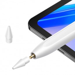 Smooth Writing Stylus with LED Indicators (Active+Passive) White