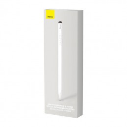 Smooth Writing Stylus with LED Indicators (Active+Passive) White