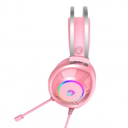 Gaming headphones Dareu EH469 USB RGB (pink)