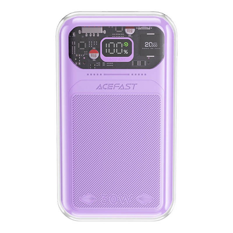 Powerbank Acefast M2 Sparkling Series, 20000mAh, 30W (purple)