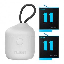 3-slot waterproof charger Telesin Allin box + 2 batteries for GoPro Hero 11 / 10 / 9