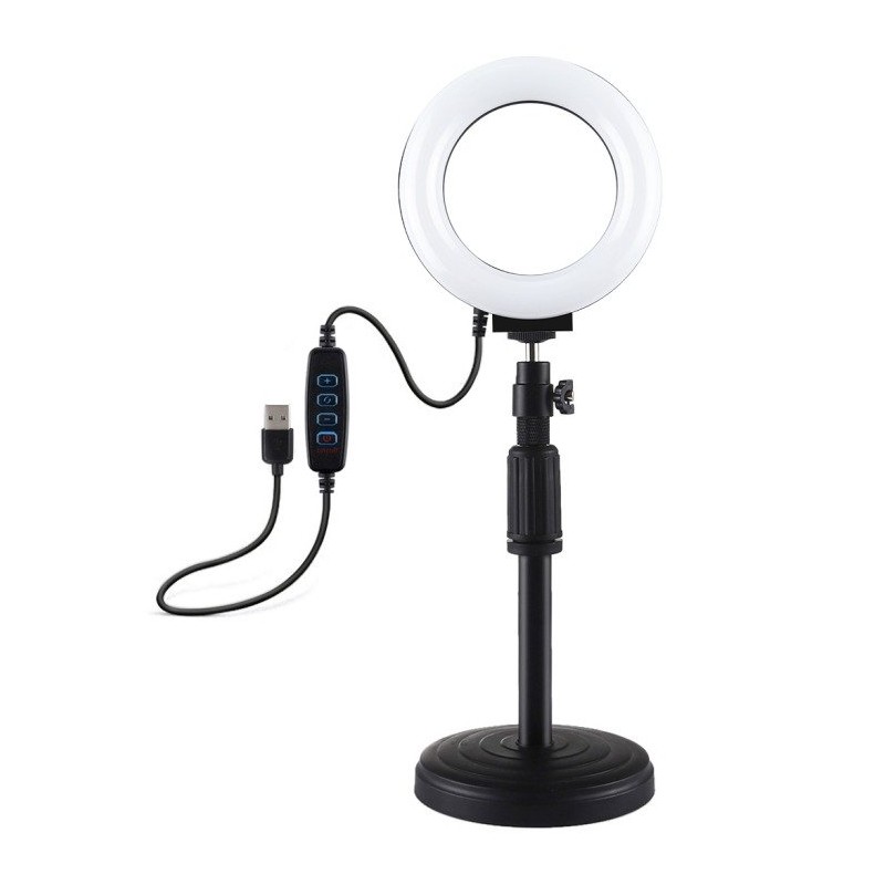 Ring LED lamp Puluz with adjustable base PU391