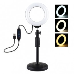 Ring LED lamp Puluz with adjustable base PU391