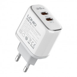 Wall charger LDNIO A2528C 2USB-C 35W + USB-C - USB-C cable