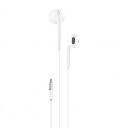 In-ear headphones, wired Foneng T34, mini jack 3.5mm, remote control (white)