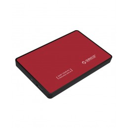 Hard drive external enclosure Orico SSD/HDD 2.5" SATA III (red)