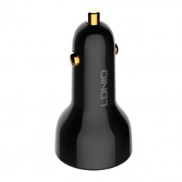 LDNIO C101 Car Charger, USB + USB-C, 100W + USB to USB-C Cable (Black)