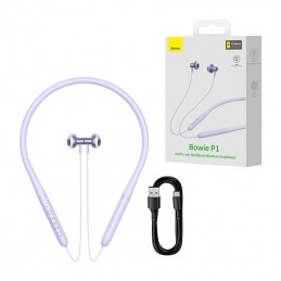 Neckband Magnetic Sport Earphones Baseus Bowie P1 (purple)