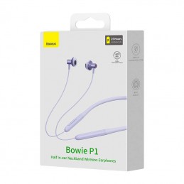 Neckband Magnetic Sport Earphones Baseus Bowie P1 (purple)