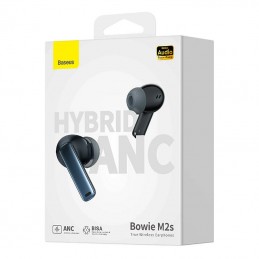 Earphones TWS Baseus Bowie M2s (black)